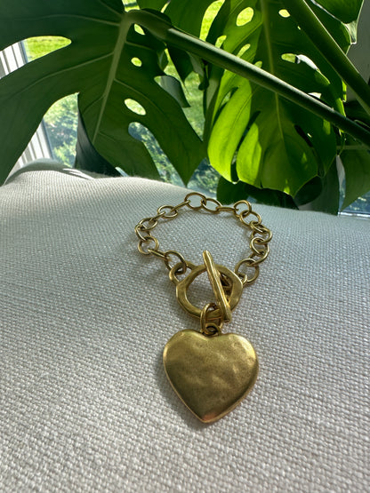 Chunky Heart Bracelet