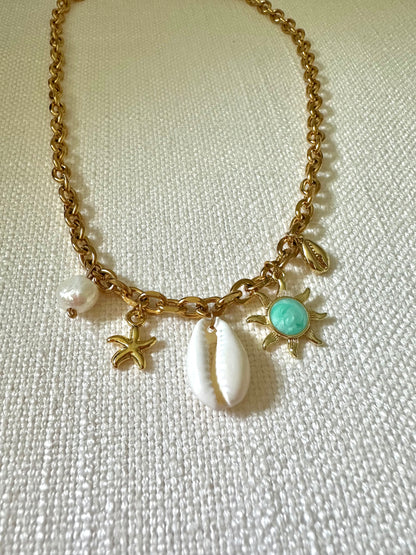 Beach Bum Charm Necklace